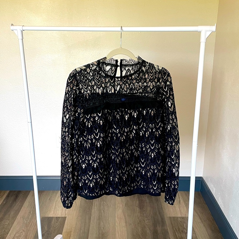 Long sleeve, lace blouse